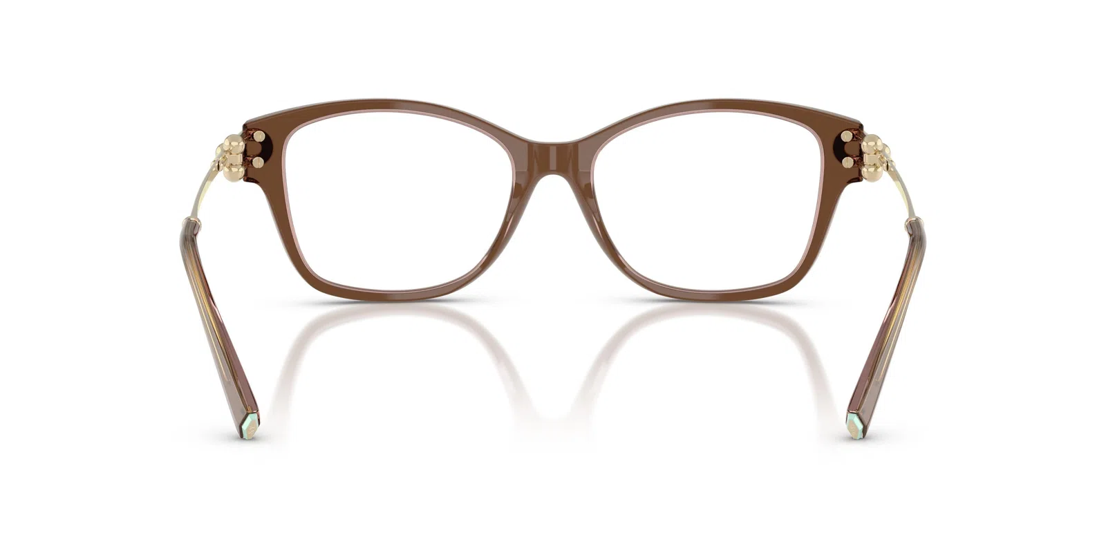 Tiffany 2266 Eyeglasses - Brown Transparent On Pink - view 4